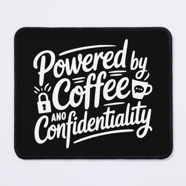 Item preview, Powered by Coffee and Confidentiality designed and sold by theartfulaspie.