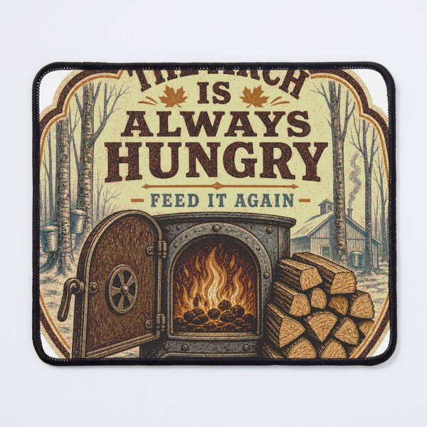 Item preview, The Arch Is Always Hungry Maple Syrup Firebox Emblem designed and sold by BoosterShop.