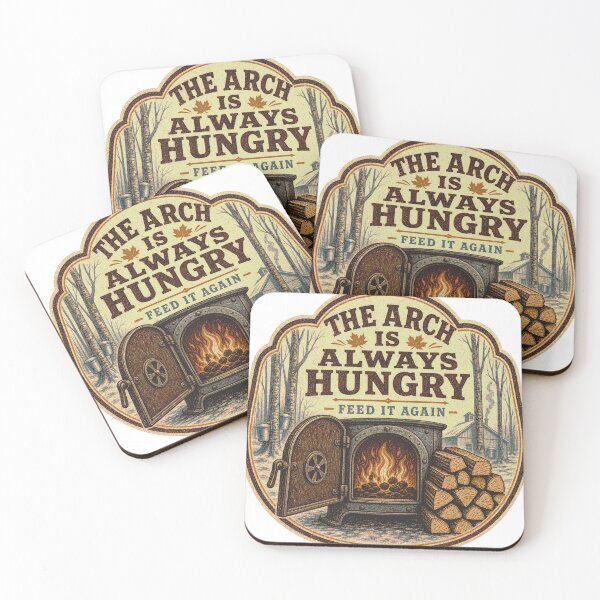 Item preview, The Arch Is Always Hungry Maple Syrup Firebox Emblem designed and sold by BoosterShop.