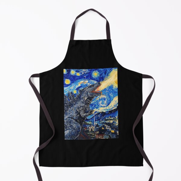 Item preview, Vincent Van Gojira Vincent Van Goghzilla Godzilla Destroying The Starry Night designed and sold by MargarettaYeage.