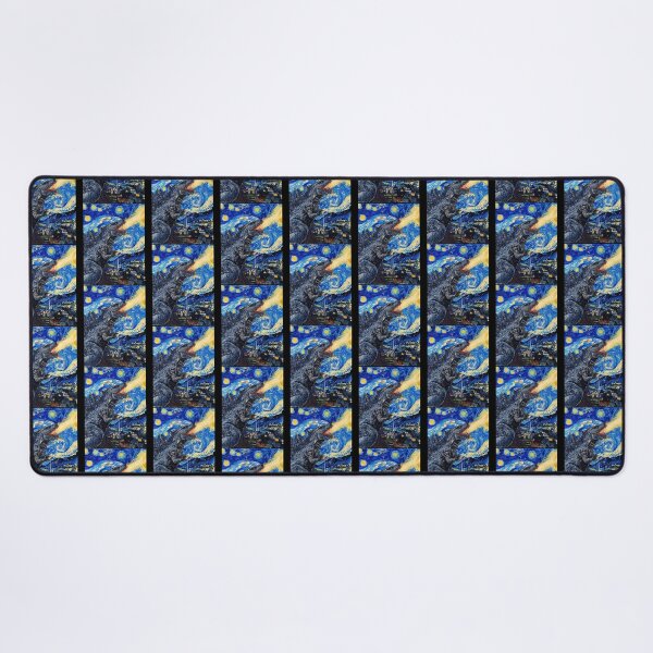 Item preview, Vincent Van Gojira Vincent Van Goghzilla Godzilla Destroying The Starry Night designed and sold by MargarettaYeage.