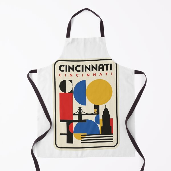 Aperçu de l'œuvre Skyline géométrique rétro Bauhaus de Cincinnati créée et vendue par k3rstman1.