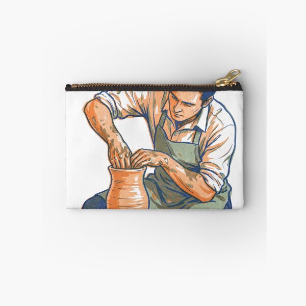 Item preview, Potter Shaping a Vessel at the Wheel designed and sold by gladymar2015.