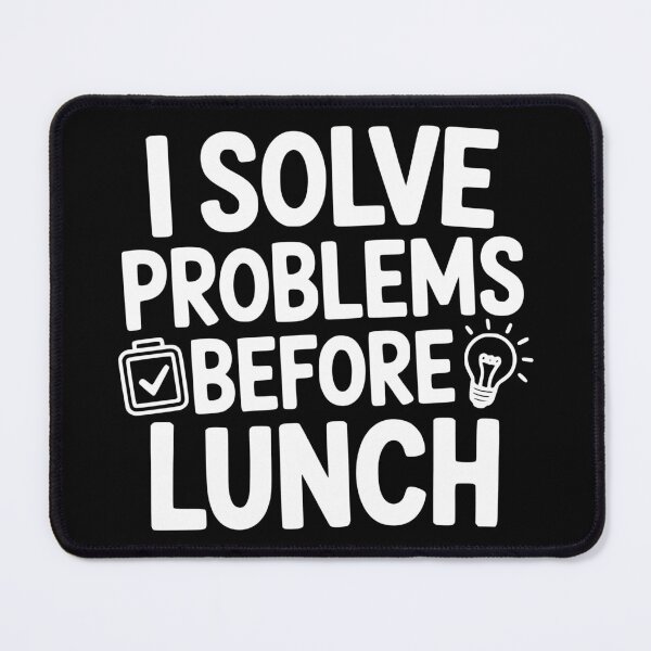 Item preview, I Solve Problems Before Lunch designed and sold by theartfulaspie.