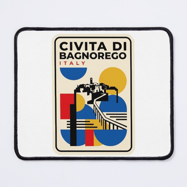Item preview, Retro Civita Di Bagnoregio Bauhaus Geometric Skyline designed and sold by k3rstman1.