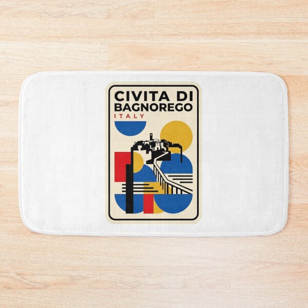 Item preview, Retro Civita Di Bagnoregio Bauhaus Geometric Skyline designed and sold by k3rstman1.