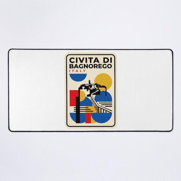 Item preview, Retro Civita Di Bagnoregio Bauhaus Geometric Skyline designed and sold by k3rstman1.