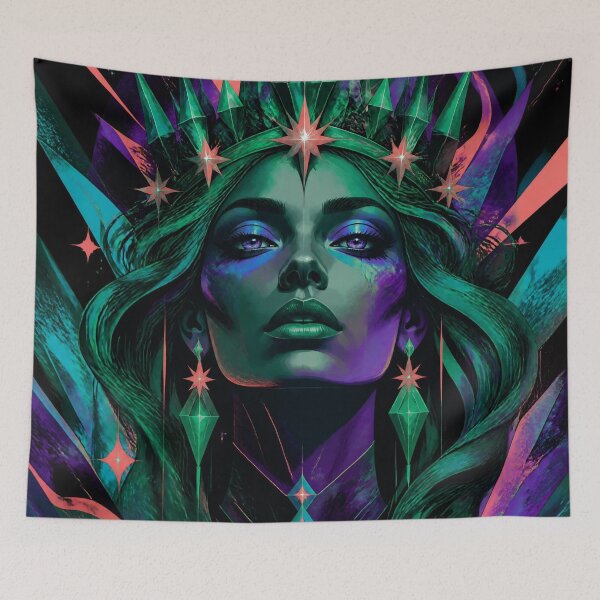 Item preview, Retro Queen of Stars - designed and sold by justcoolretail.