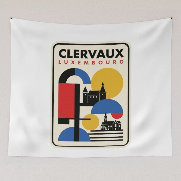 Item preview, Retro Clervaux Bauhaus Geometric Skyline designed and sold by k3rstman1.