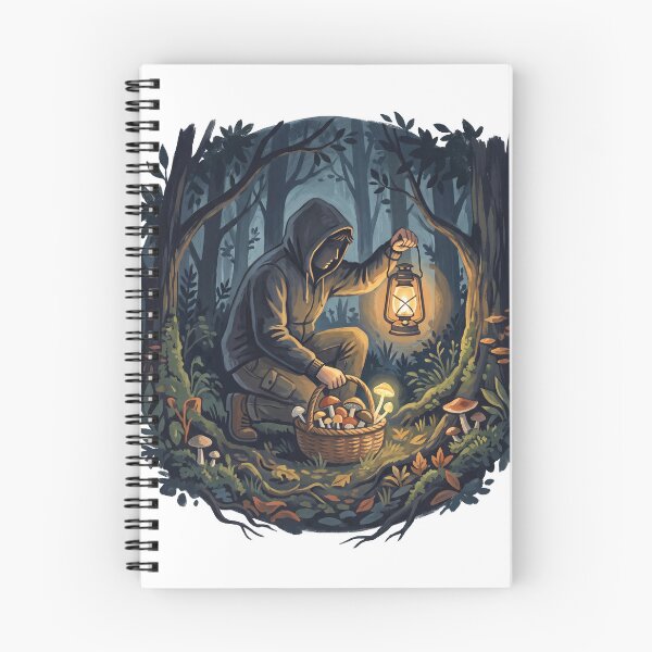 Item preview, Night Forager with Lantern in the Forest designed and sold by gladymar2015.