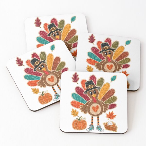 Item preview, Thankful Thanksgiving Turkey Autumn Leaves Pumpkin Pie Heart designed and sold by JessArty ⭐⭐⭐⭐⭐.