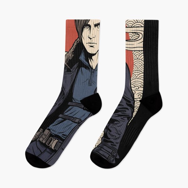 Item preview, Leon S Kennedy Resident Evil Ukiyo-e Video Game Anime Shirt designed and sold by Senpaiwaves.