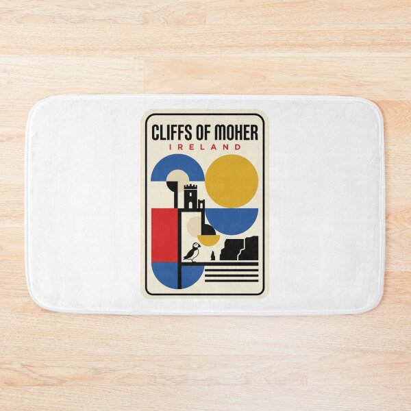 Item preview, Retro Cliffs Of Moher Bauhaus Geometric Skyline designed and sold by k3rstman1.