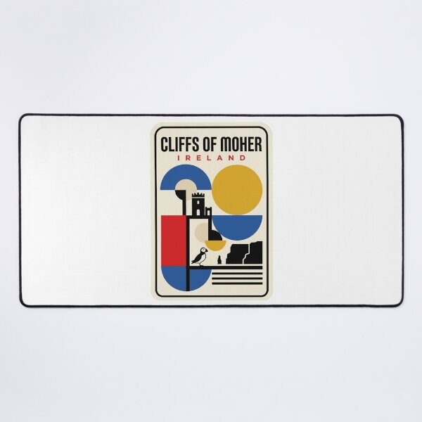 Item preview, Retro Cliffs Of Moher Bauhaus Geometric Skyline designed and sold by k3rstman1.