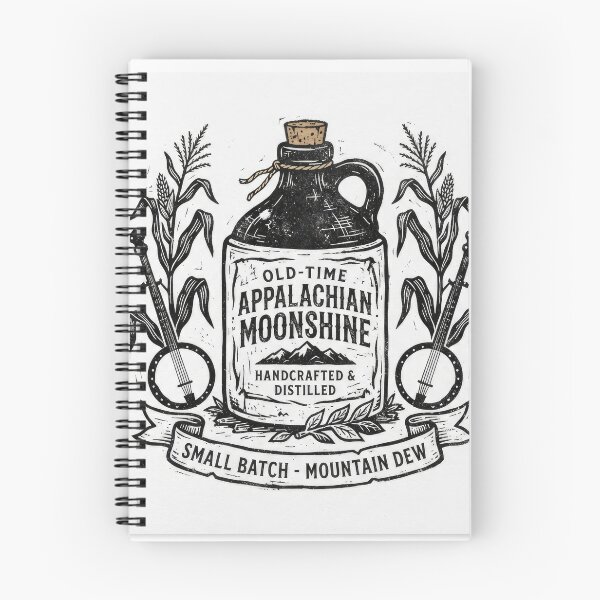 Item preview, Vintage Appalachian Moonshine Jug Vintage Illustration designed and sold by Rahat3344.