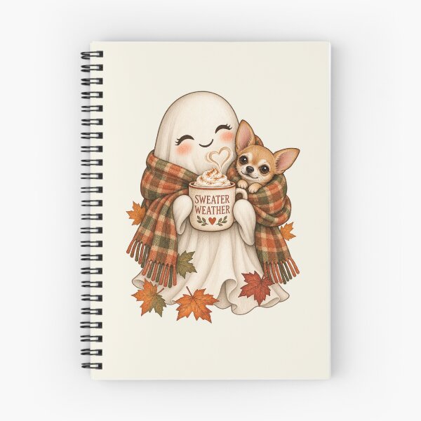 Item preview, Sweater Weather Ghost Halloween Chihuahua designed and sold by AmiGraph.