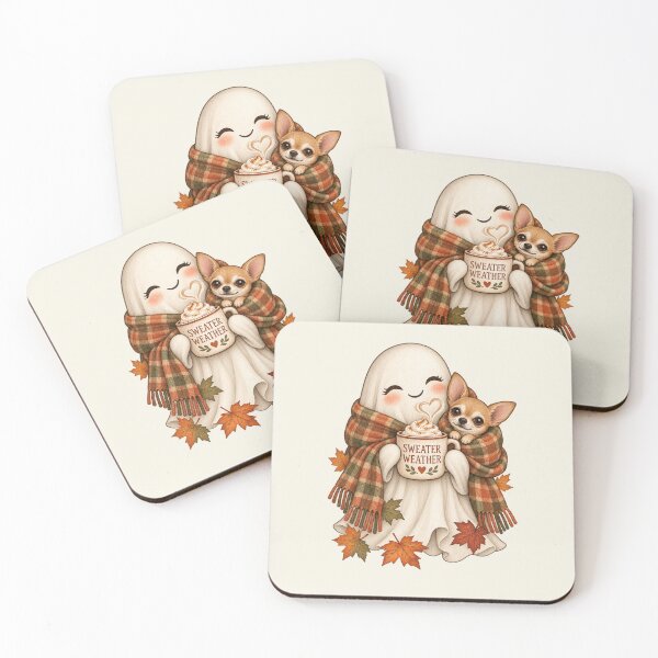 Item preview, Sweater Weather Ghost Halloween Chihuahua designed and sold by AmiGraph.