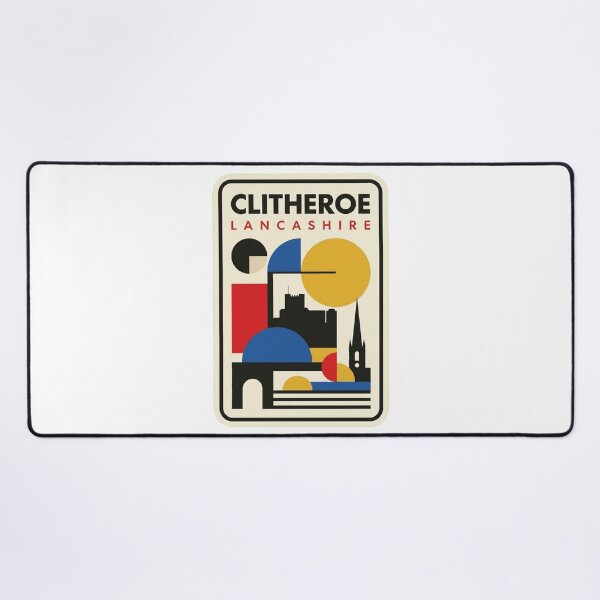 Item preview, Retro Clitheroe Bauhaus Geometric Skyline designed and sold by k3rstman1.