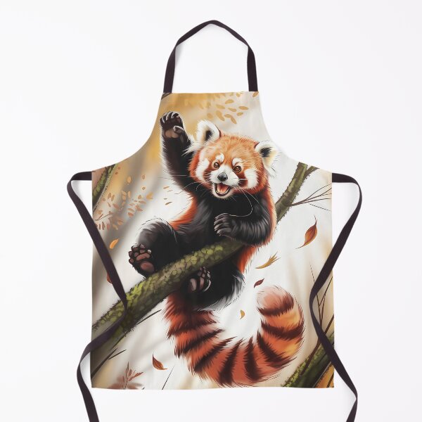 Item preview, Red Panda on Tree Branch Autumn Illustration designed and sold by SellingWSarah17.