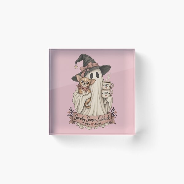 Item preview, Ghost & Chihuahua Couple Mugs Halloween  designed and sold by AmiGraph.