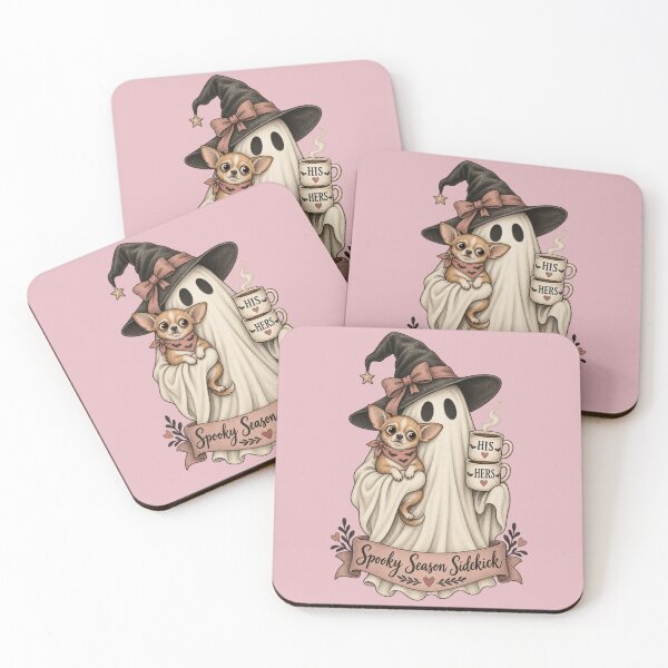 Item preview, Ghost & Chihuahua Couple Mugs Halloween  designed and sold by AmiGraph.