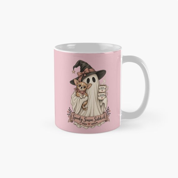 Item preview, Ghost & Chihuahua Couple Mugs Halloween  designed and sold by AmiGraph.