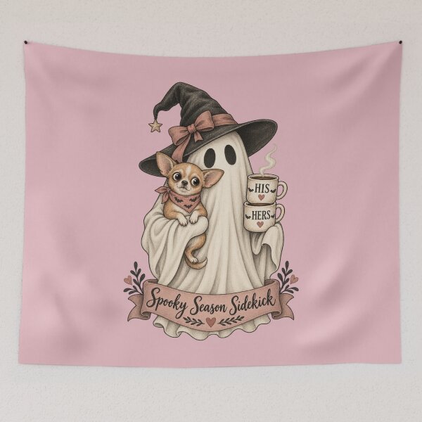 Item preview, Ghost & Chihuahua Couple Mugs Halloween  designed and sold by AmiGraph.