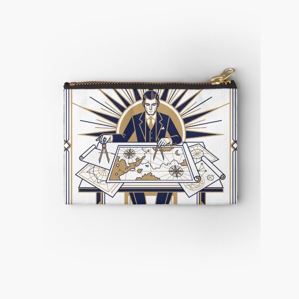 Item preview, Art Deco Cartographer at the Drafting Table designed and sold by gladymar2015.