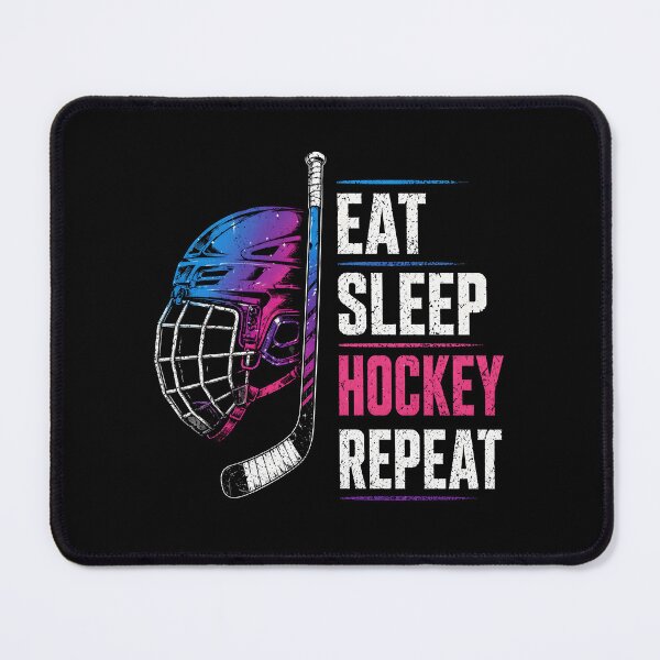 Item preview, Eat Sleep Hockey Repeat  designed and sold by Animavera.