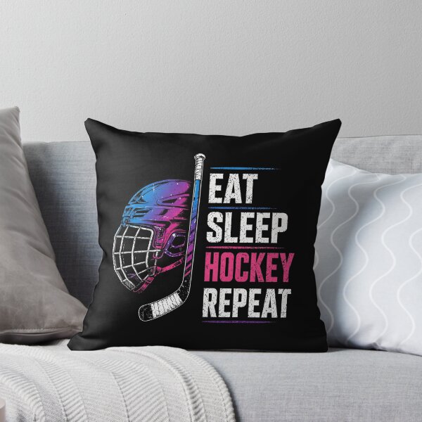 Item preview, Eat Sleep Hockey Repeat  designed and sold by Animavera.