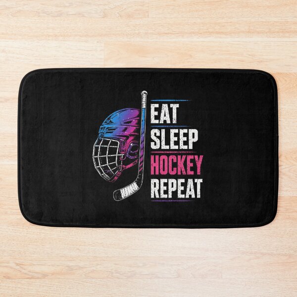 Item preview, Eat Sleep Hockey Repeat  designed and sold by Animavera.