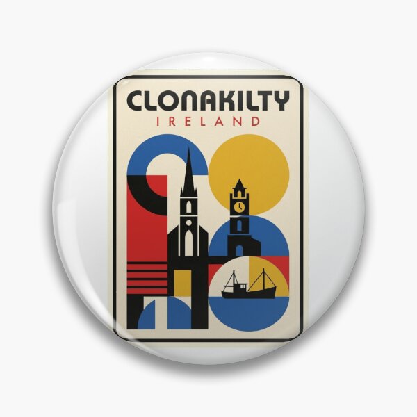 Item preview, Retro Clonakilty Bauhaus Geometric Skyline designed and sold by k3rstman1.