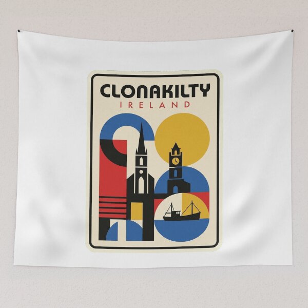 Item preview, Retro Clonakilty Bauhaus Geometric Skyline designed and sold by k3rstman1.