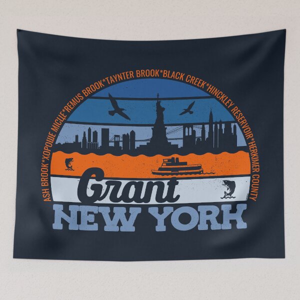 Aperçu de l'œuvre Logo Grant New York Sunset Retro Vintage Local Pride créée et vendue par CRHPOD20.