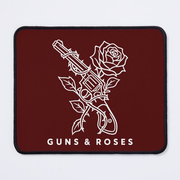 Item preview, Guns & Roses T-Shirt | Rose and Revolver Line Art Design | Edgy Rock Aesthetic Tee designed and sold by ElegantPeople.