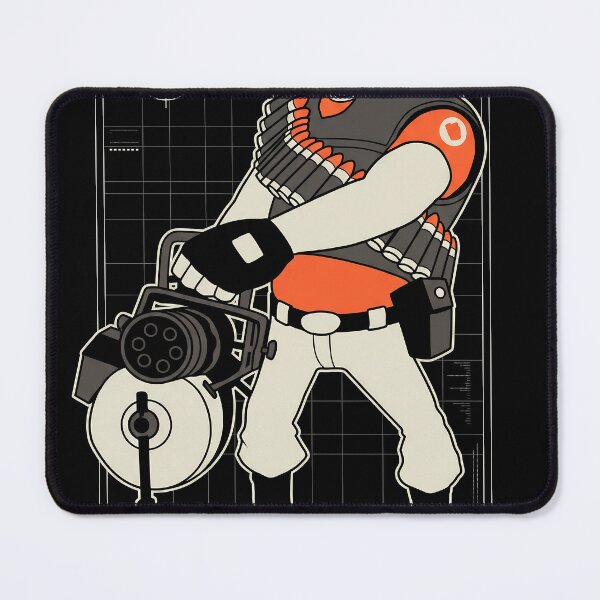 Item preview, The Heavy Team Fortress 2 Techwear Gaming Graphic Tee designed and sold by Senpaiwaves.