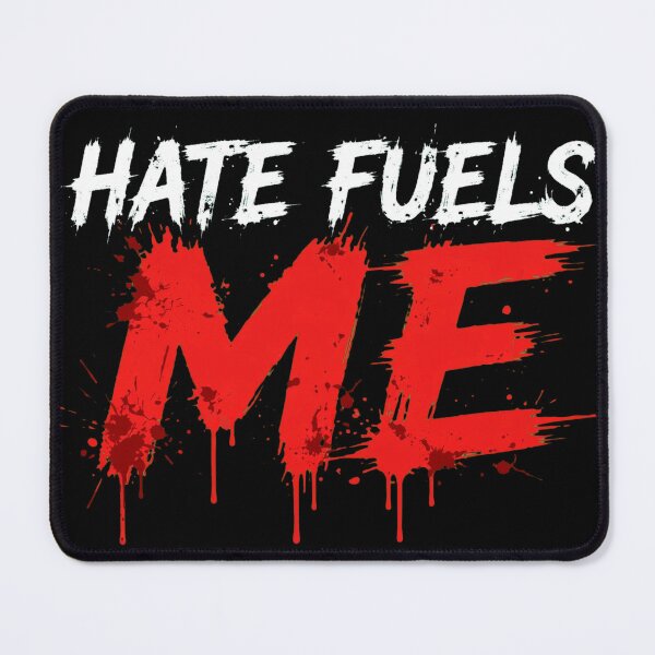 Item preview, HATE FUELS ME - Red Splatter White Grunge Aggressive Streetwear designed and sold by VYBE DARK Studio.