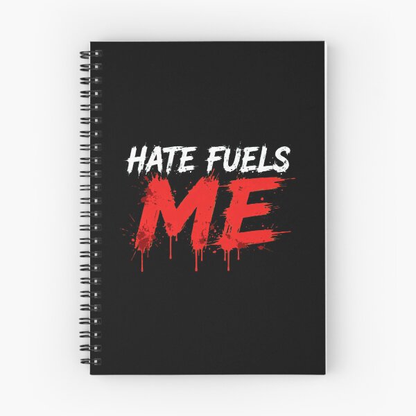 Item preview, HATE FUELS ME - Red Splatter White Grunge Aggressive Streetwear designed and sold by VYBE DARK Studio.