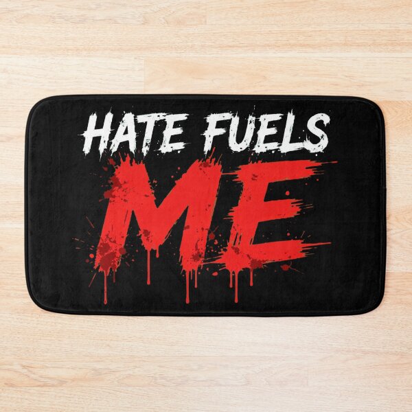 Item preview, HATE FUELS ME - Red Splatter White Grunge Aggressive Streetwear designed and sold by LunaGlow Studio.