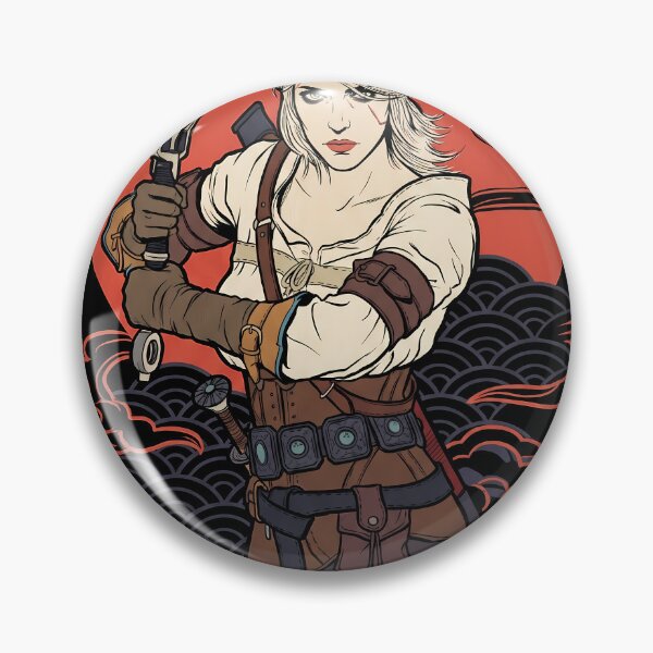 Item preview, Ciri The Witcher Ukiyo-e Video Game Anime Shirt designed and sold by Senpaiwaves.
