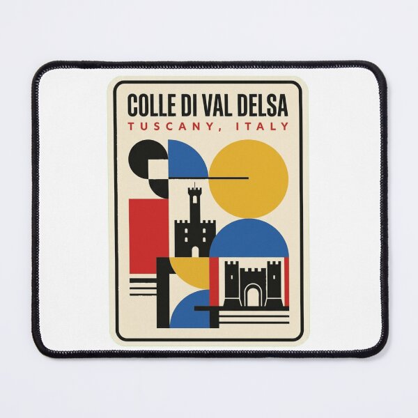 Item preview, Retro Colle Di Val Delsa Bauhaus Geometric Skyline designed and sold by k3rstman1.