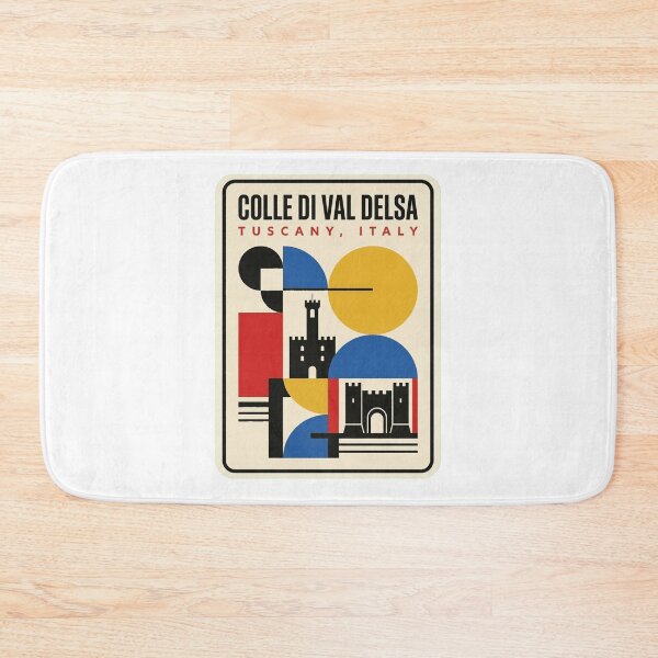 Item preview, Retro Colle Di Val Delsa Bauhaus Geometric Skyline designed and sold by k3rstman1.