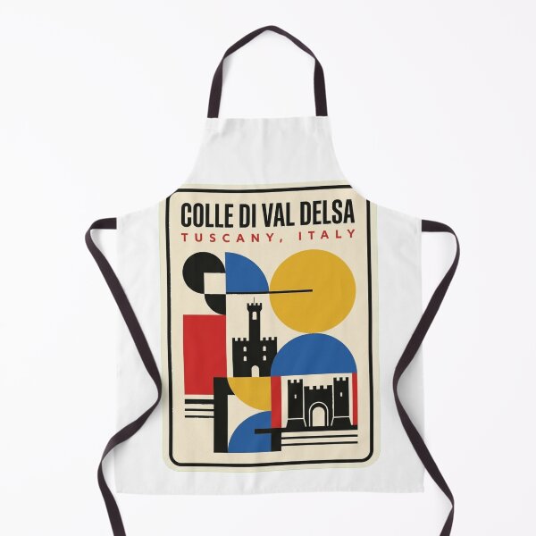 Item preview, Retro Colle Di Val Delsa Bauhaus Geometric Skyline designed and sold by k3rstman1.