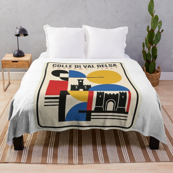 Item preview, Retro Colle Di Val Delsa Bauhaus Geometric Skyline designed and sold by k3rstman1.