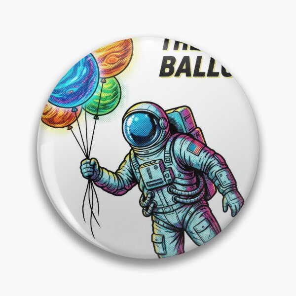 Item preview, Astro Adventures Floating Astronaut Planet Balloons Art designed and sold by Rahat3344.