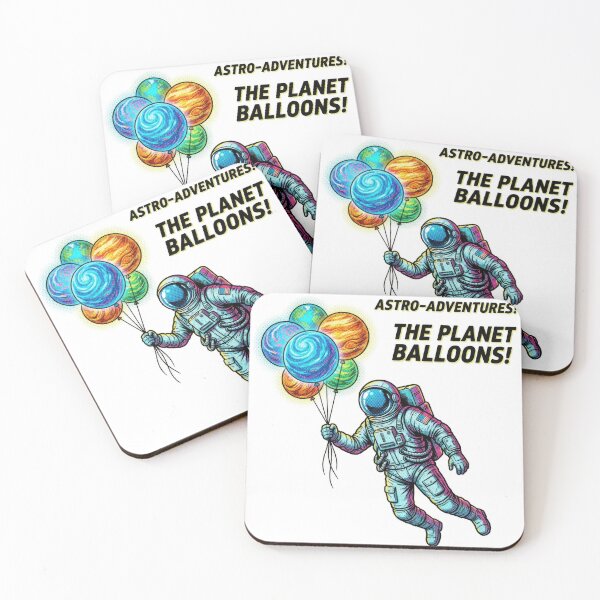 Item preview, Astro Adventures Floating Astronaut Planet Balloons Art designed and sold by Rahat3344.