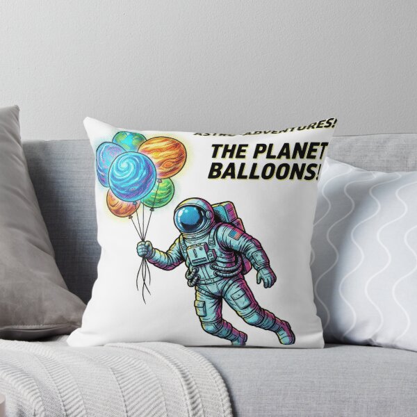 Item preview, Astro Adventures Floating Astronaut Planet Balloons Art designed and sold by Rahat3344.