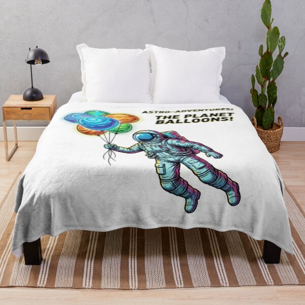 Item preview, Astro Adventures Floating Astronaut Planet Balloons Art designed and sold by Rahat3344.