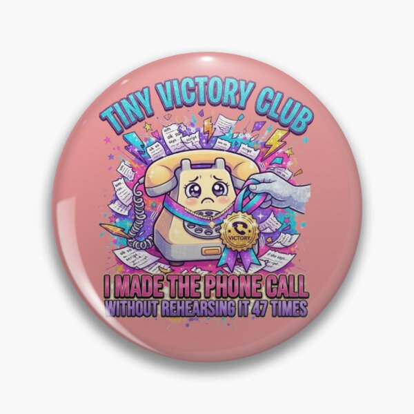 Item preview, Phone Call Survivor – Tiny Victory Club designed and sold by QuirkandJoyCo.