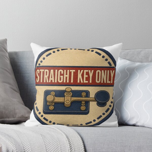 Item preview, Straight Key Only Morse Key Telegraph Patch designed and sold by BoosterShop.